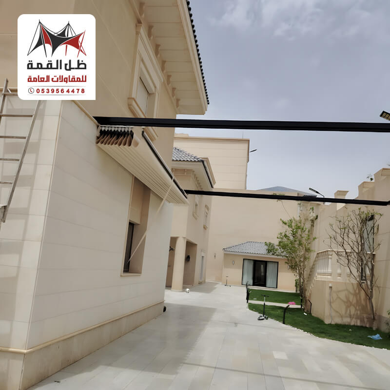 تركيب مظلات سحب يدوي سهلة الفتح والاغلاق
