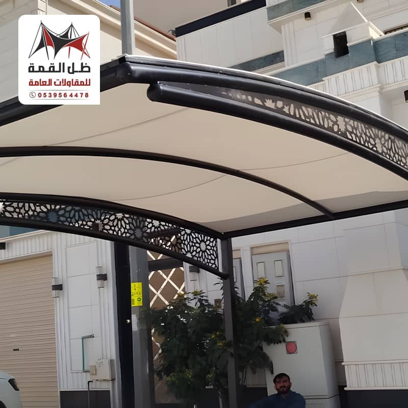 مظلات سيارات كابولي من مؤسسة ظل القمة بالرياض