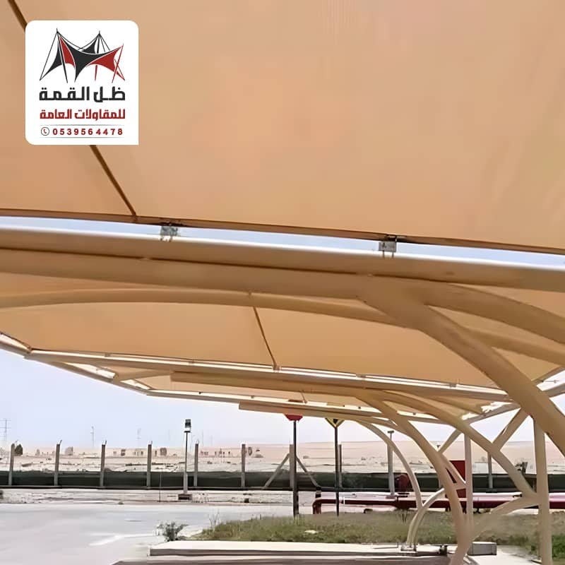 تركيب مظلات سيارات قماش كابولي