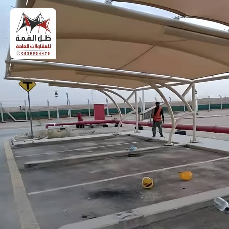 تنفيذ مظلات سيارات كابولي