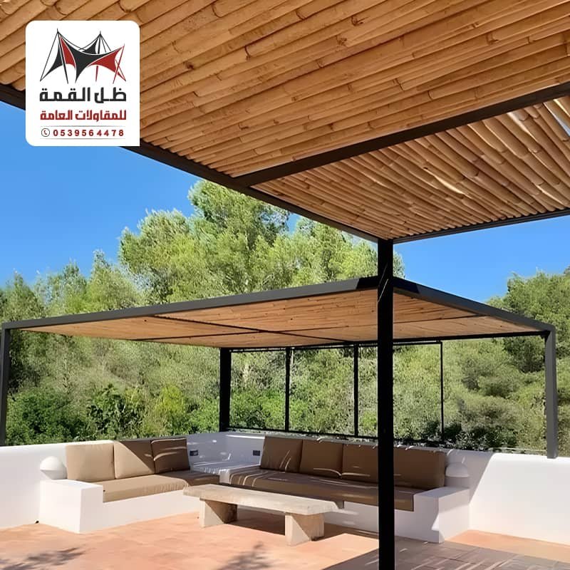 مظلات خيزران للجلسات